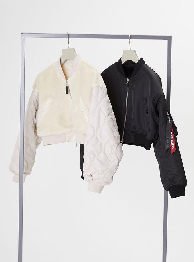 SNIDEL×ALPHA Reversible Cropped Jacket Best Price