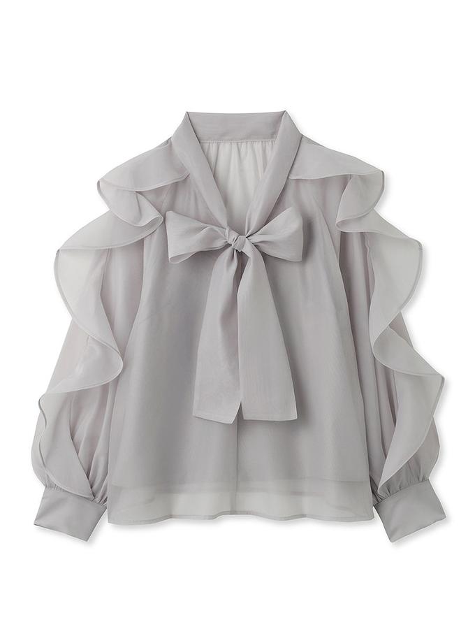 Snidel Bow Tie Ruffle Shirt Free shipping