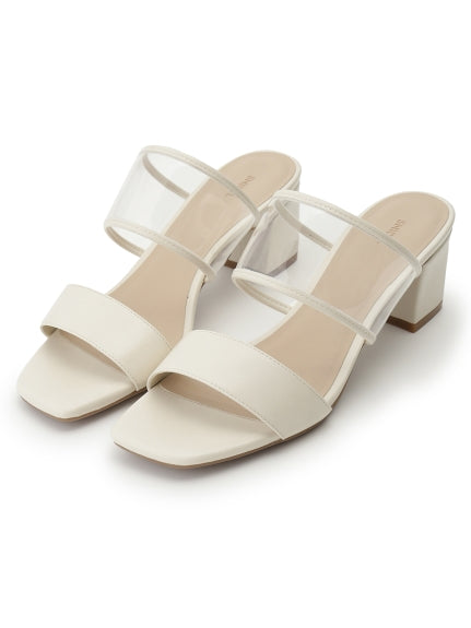 Snidel Clear Strap Chunky Heeled Mule Sandals Best Buy