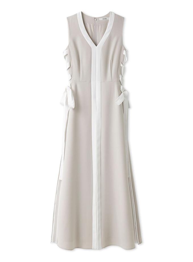 Snidel Elegant Pleated Side-Tie Maxi Dress Best Buy