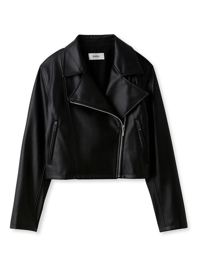 Snidel Faux Leather Biker Jacket For Sale