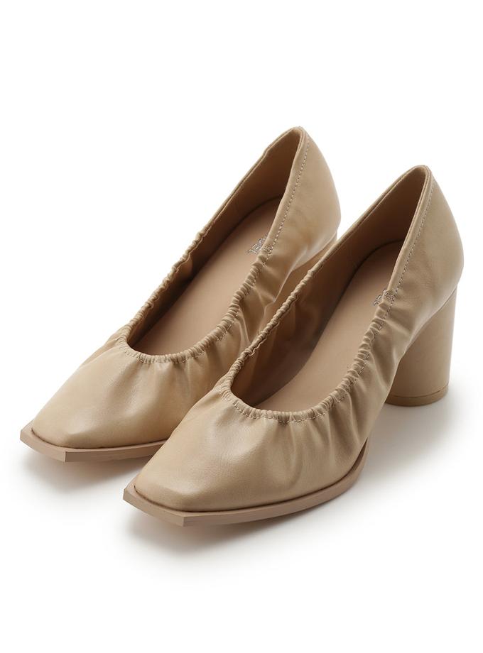 Snidel Gathered Block Heel Pumps Best Buy