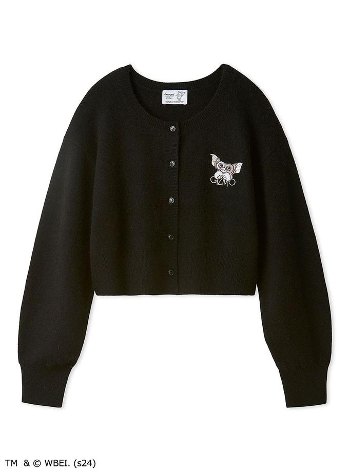 Snidel GREMLINS Special Order Embroidery Cropped Cardigan For Sale