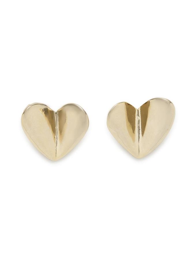 Snidel Heart Plate Earrings Free shipping