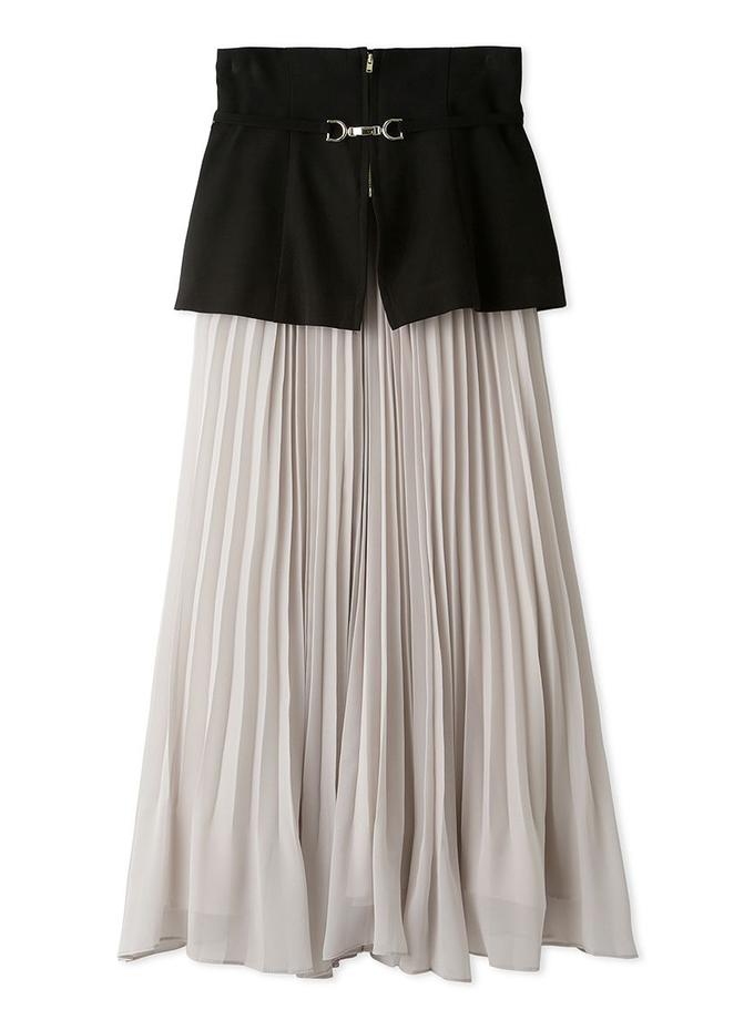 Snidel High-Waisted Belted Pleated Maxi Skirt New Arrival