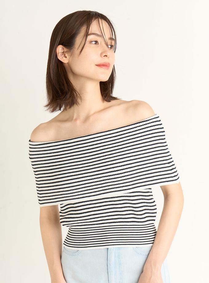 Snidel Off Shoulder Knit Tops Best Seller