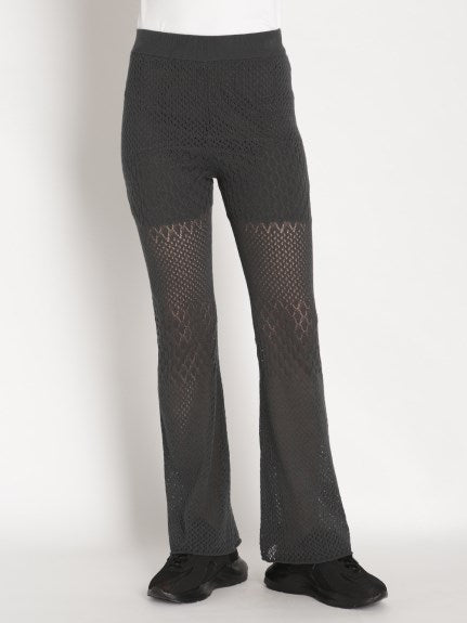 Snidel ORGANIC Crochet Flared Pants Best Seller