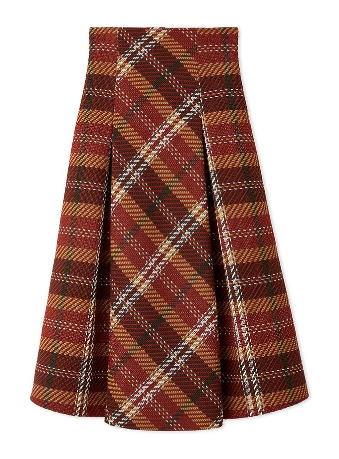 Snidel Plaid Long Circle Skirt Free shipping