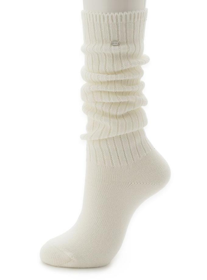 Snidel Ribbed Knit Slouchy Over-the-Calf Socks Same Day Delivery