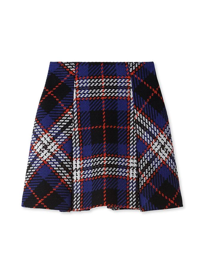 Snidel Roving Checkered Mini Skirt For Sale