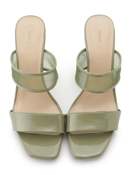 Snidel Sheer Slip Heeled Mule Sandals Best Price