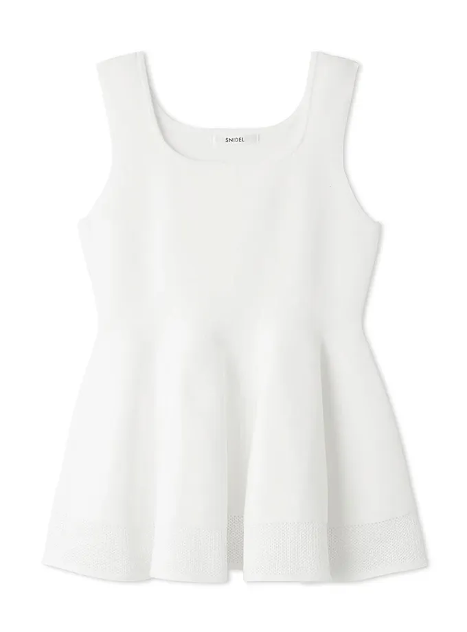 Snidel Sleeveless Peplum Top For Sale