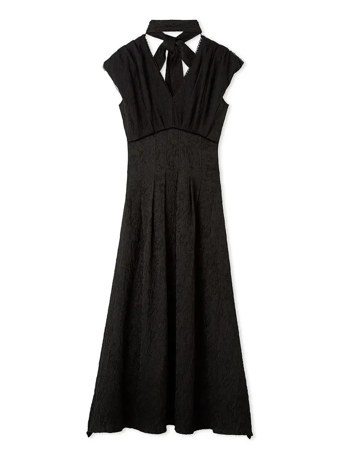 Snidel Sleeveless Plunge Neck Maxi Dress Same Day Delivery