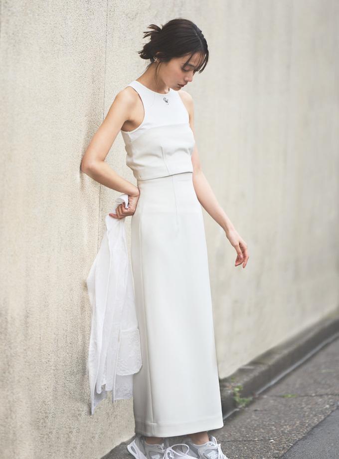 Snidel Strapless Cutout Maxi Dress New Arrival