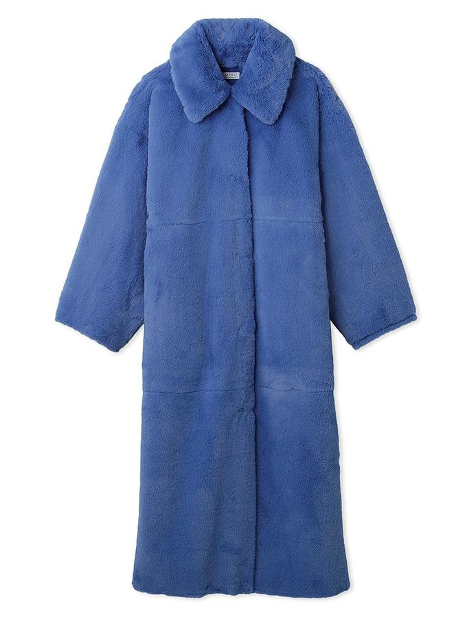 Snidel Sustainable Fur Balmacaan Long Coat Free shipping