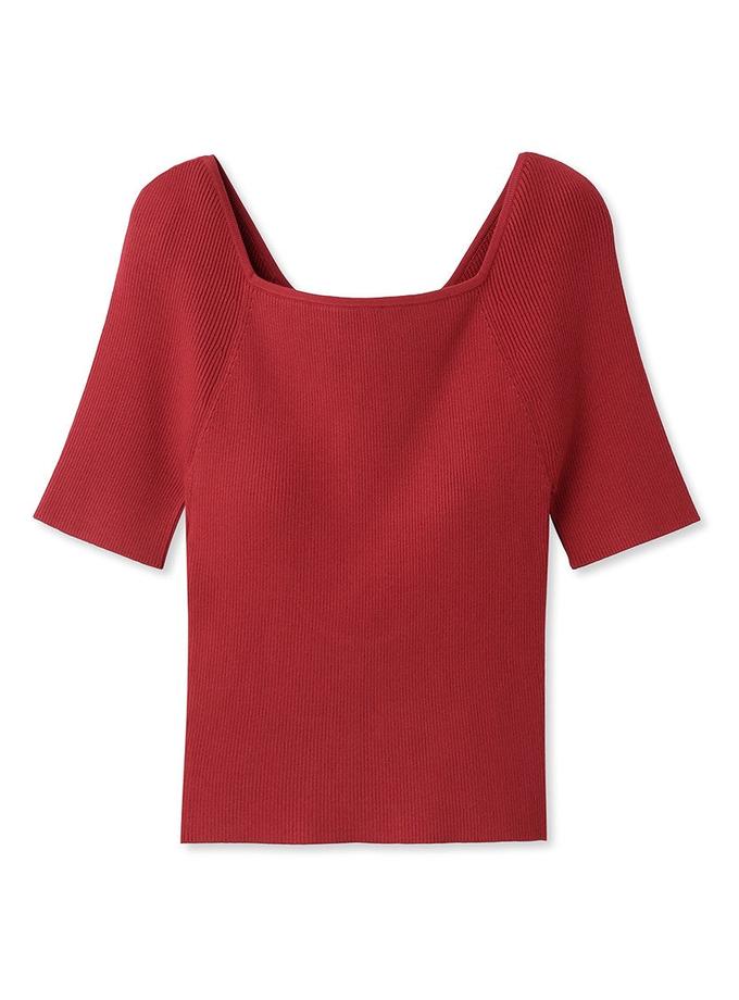 Snidel Sustainable Ribbon Backless Knit Tops For Sale