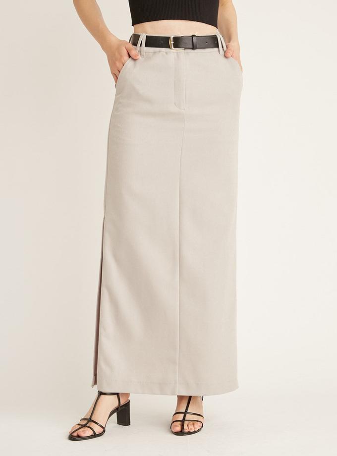 Snidel Sustainable Straight Maxi Side Slit Skirt Best Seller