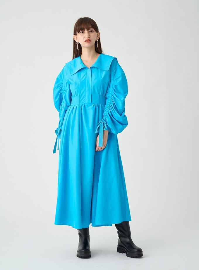 Snidel Taffeta Volume Maxi Shirt Dress New Arrival