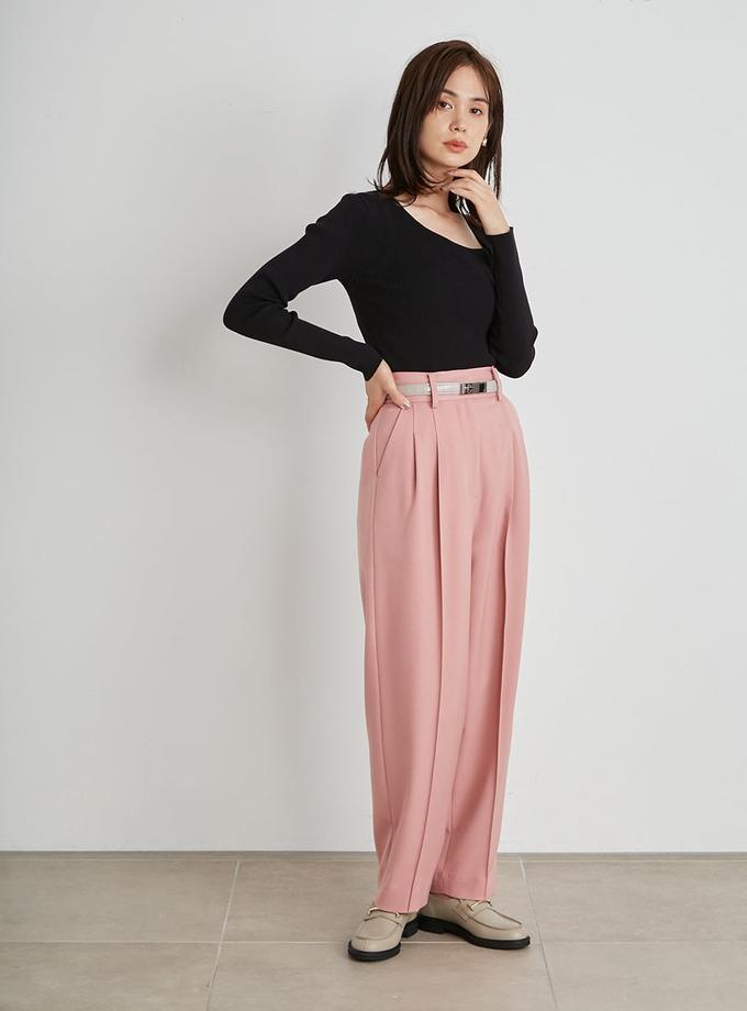 Snidel Tapered High Waist Tuck Pants Same Day Delivery