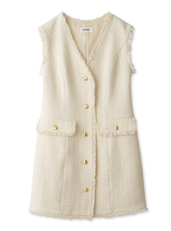 Snidel Tweed Vest Mini Dress Best Buy