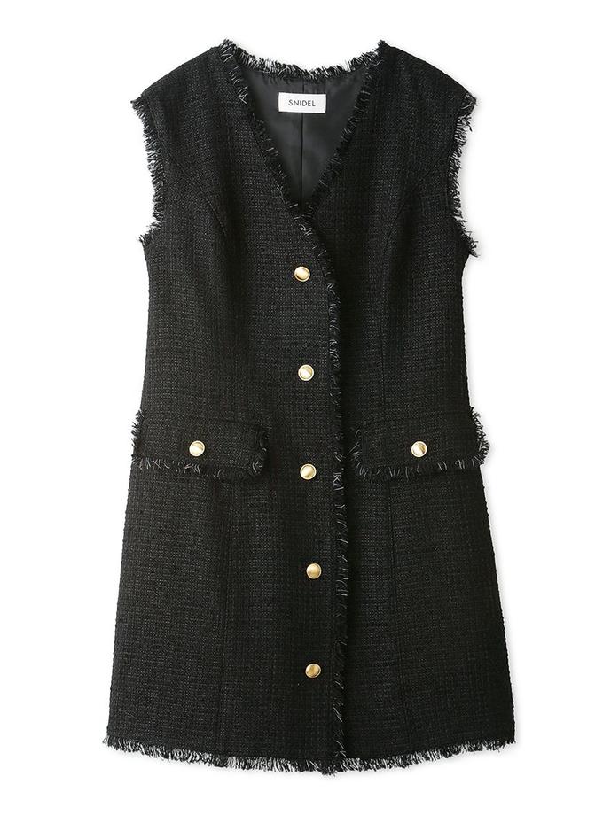 Snidel Tweed Vest Mini Dress Best Buy