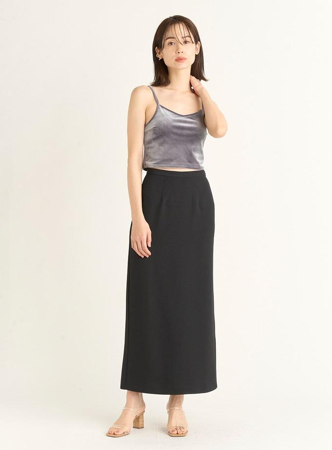 Snidel Velour Cami & Maxi Skirt Coordinates Set Free shipping